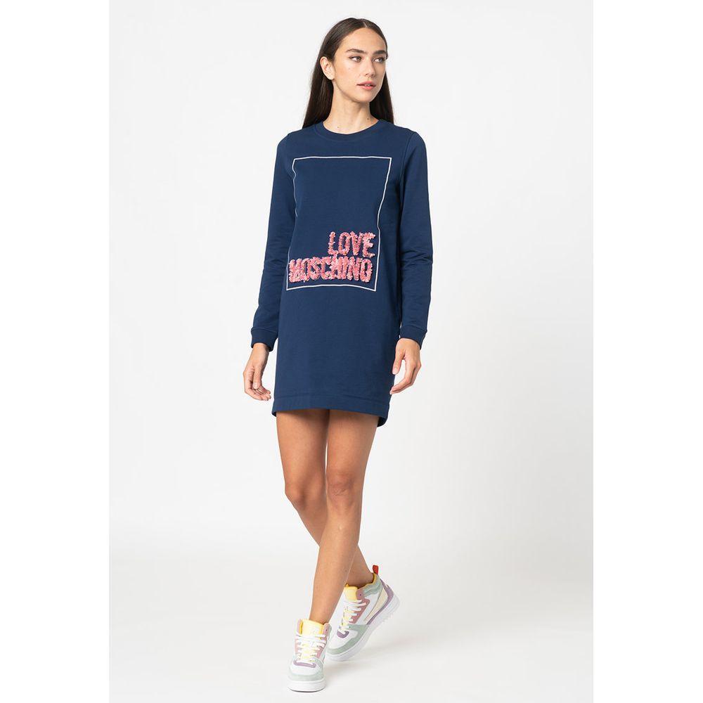 Love Moschino Blue Cotton Dress