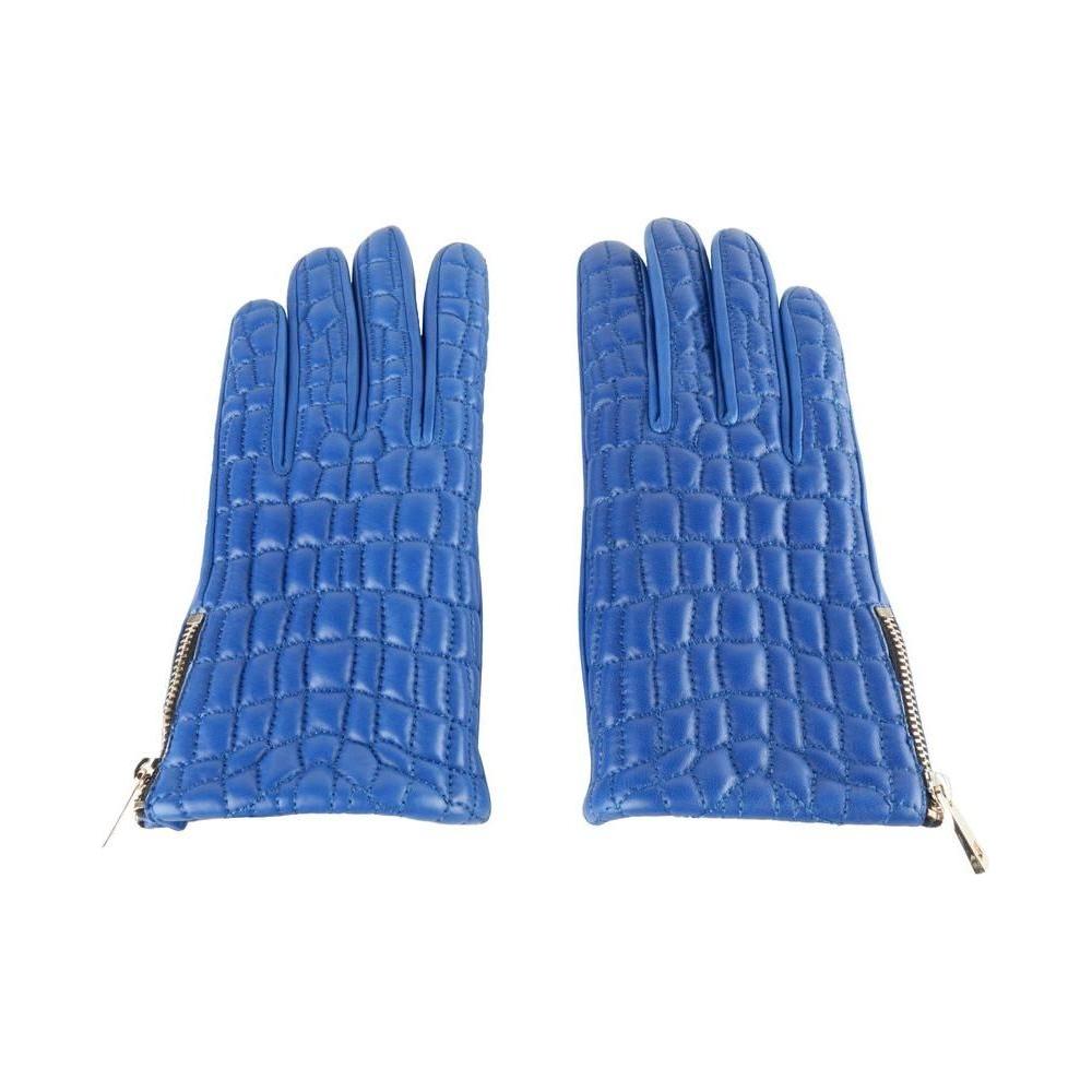 Cavalli Class Blue Lambskin Glove