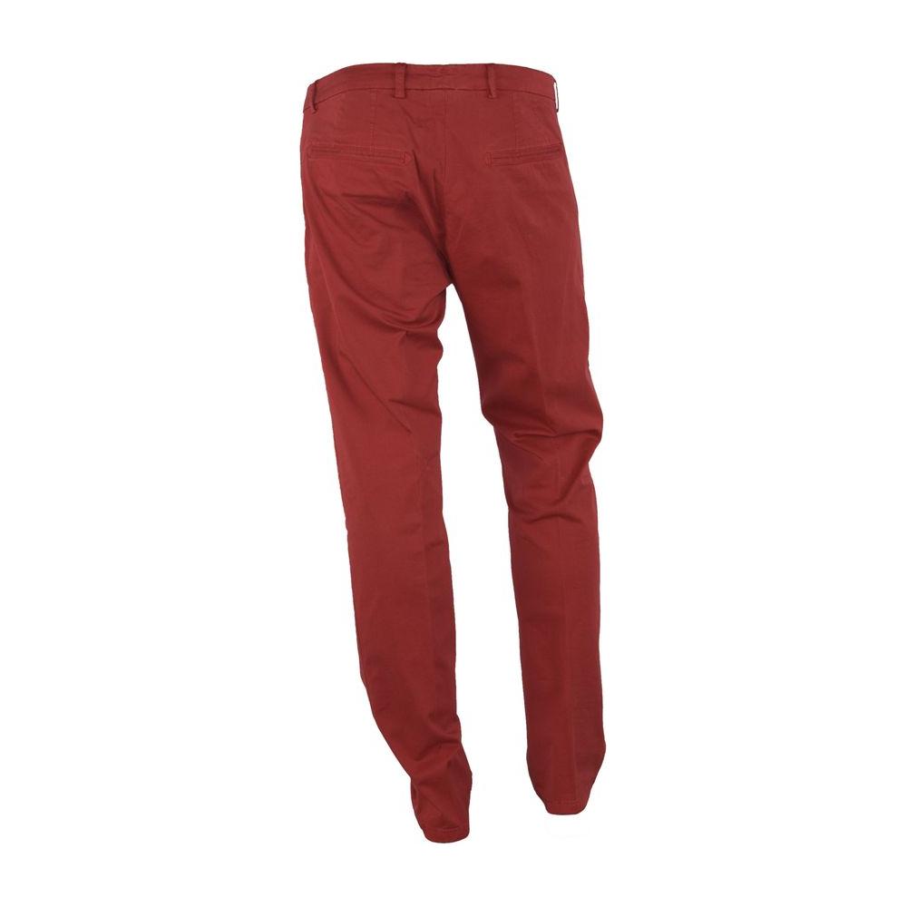 Made in Italy Red Cotton Pant