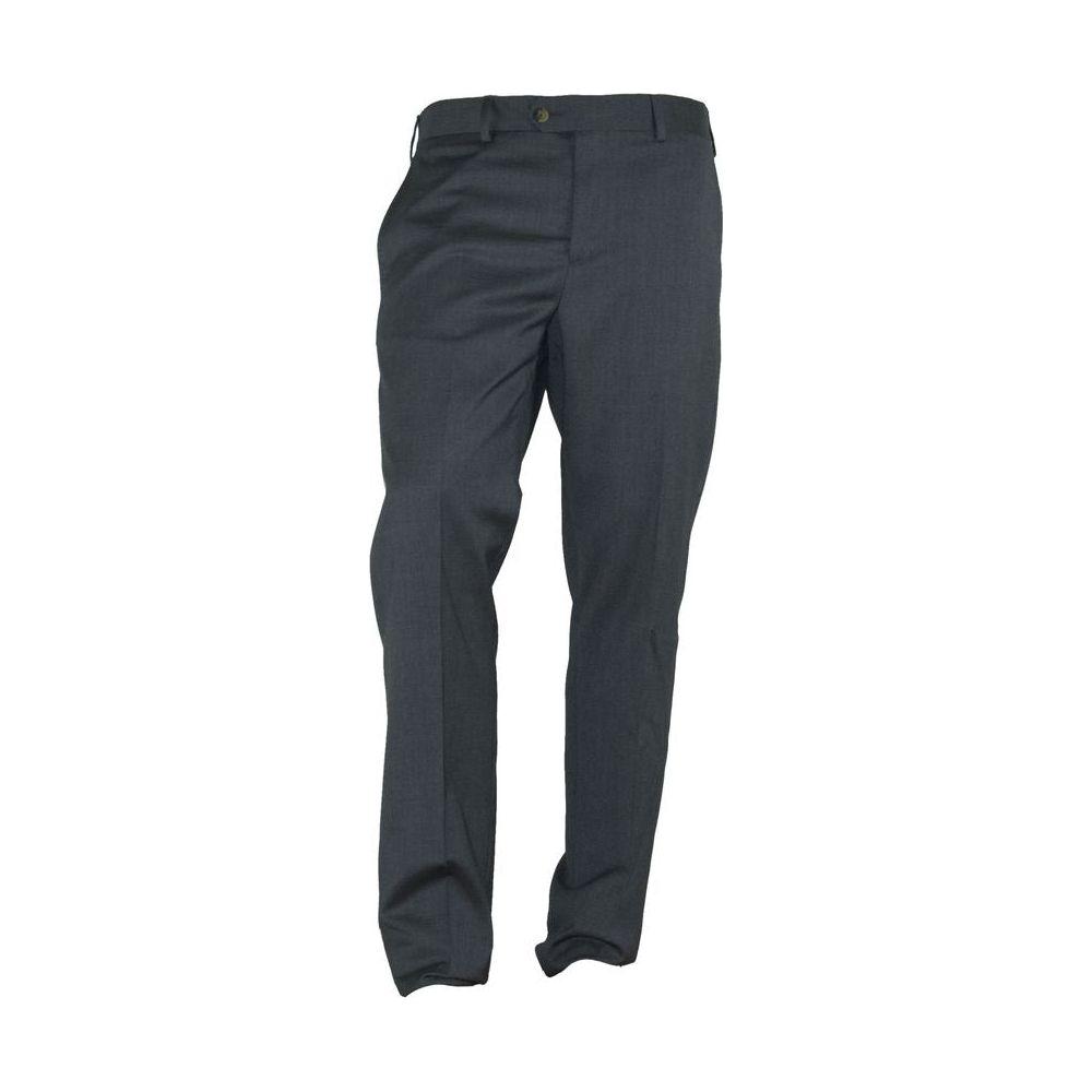 Made in Italy Gray Polyester Pant