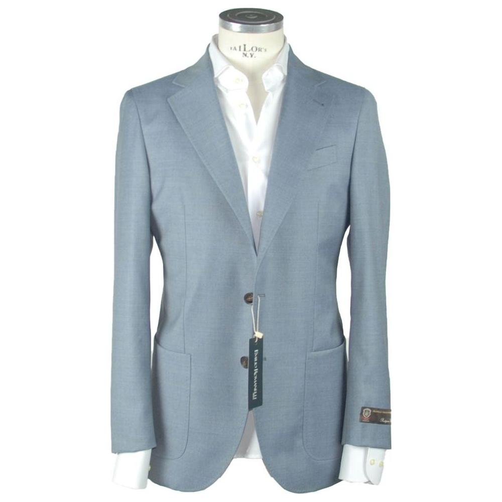Emilio Romanelli Blue Wool Blazer