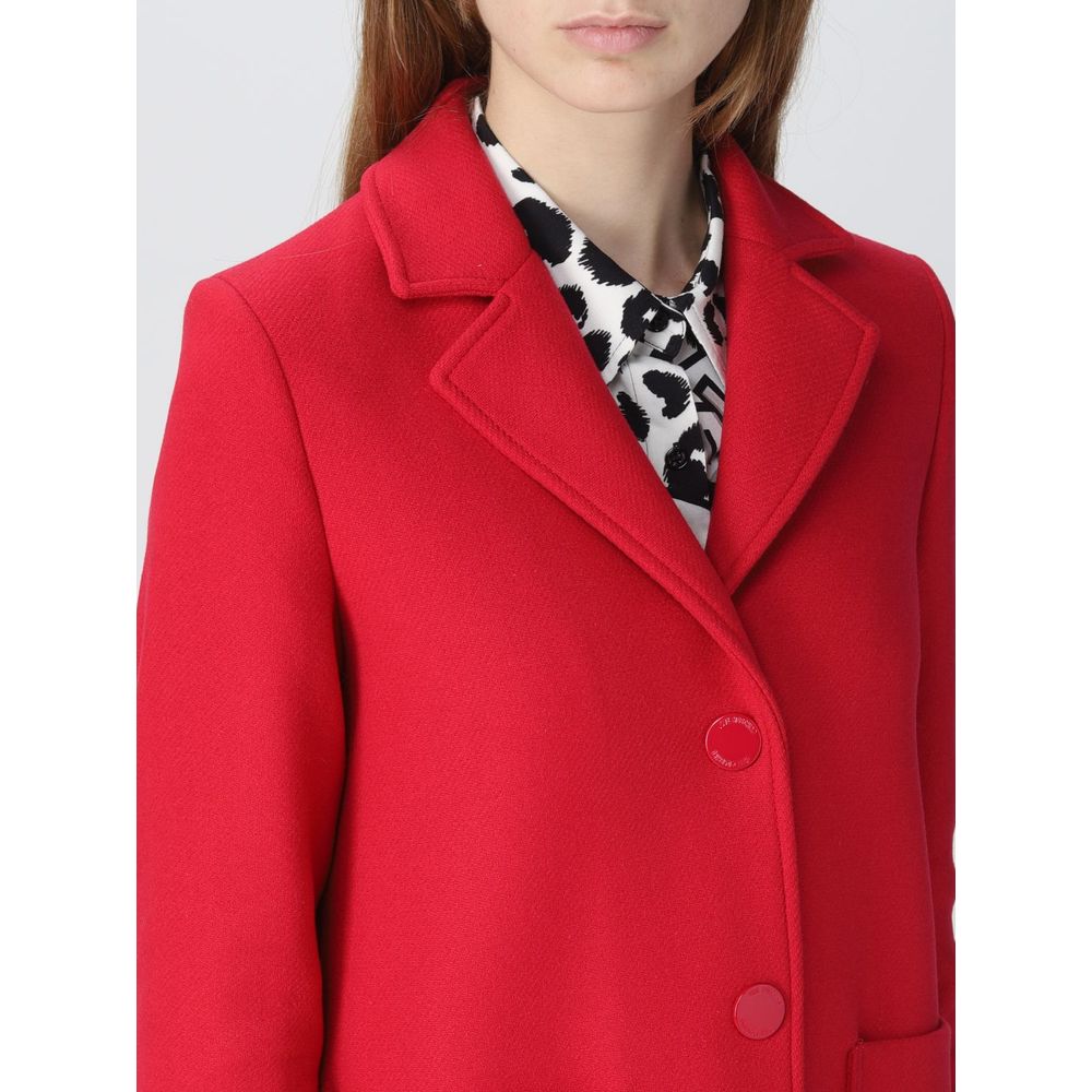 Love Moschino Red Wool Women's Coat