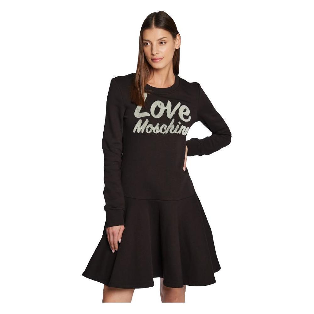 Love Moschino Black Cotton Dress