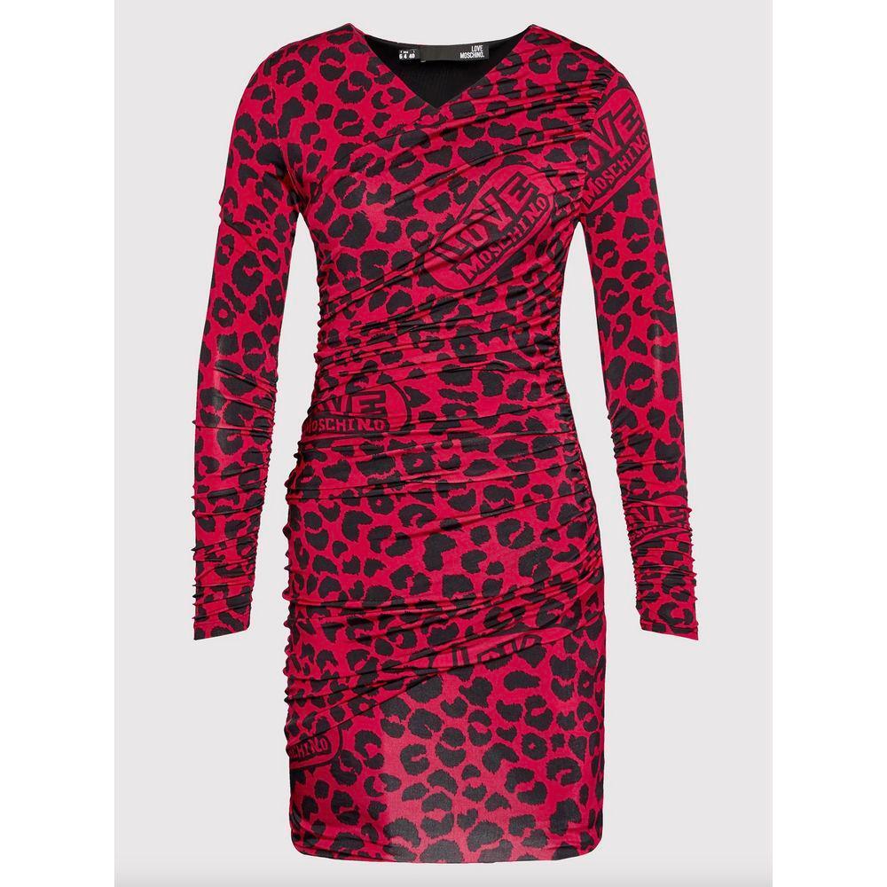 Love Moschino Red Viscose Dress