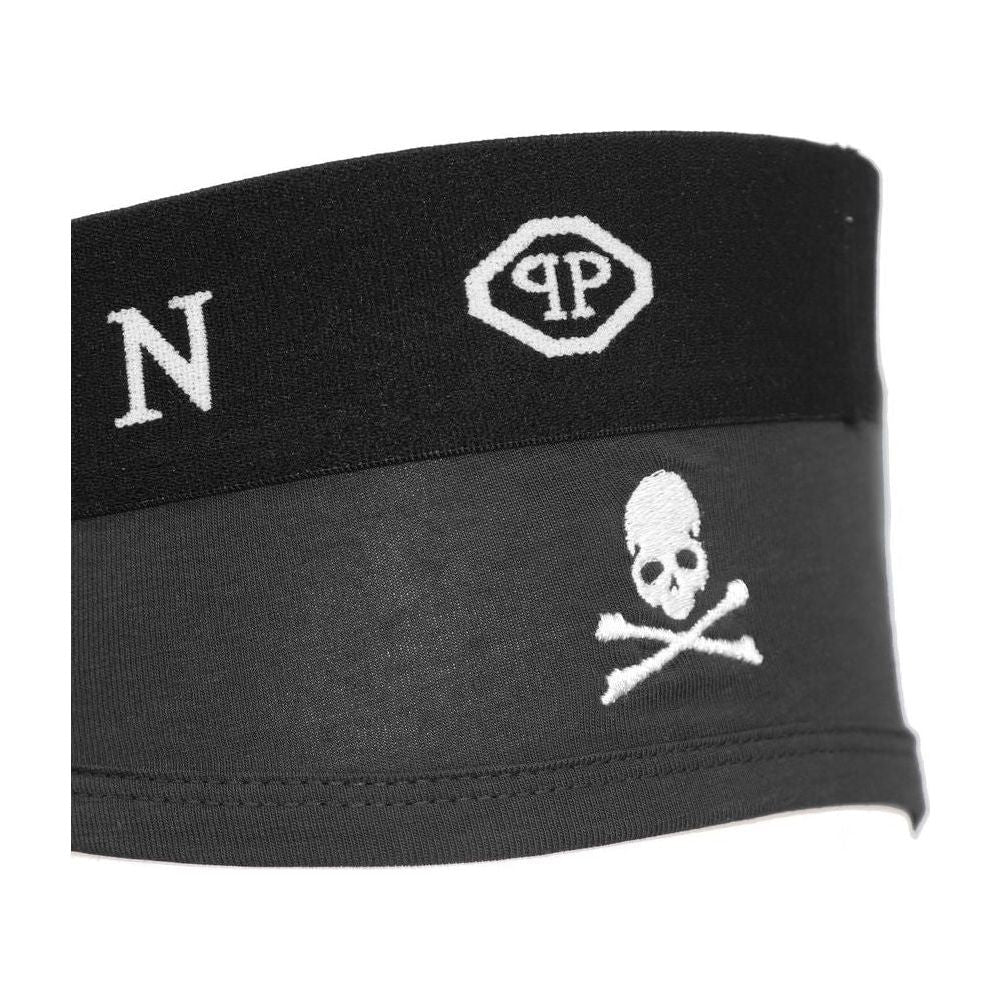 Philipp Plein Black Cotton Underwear