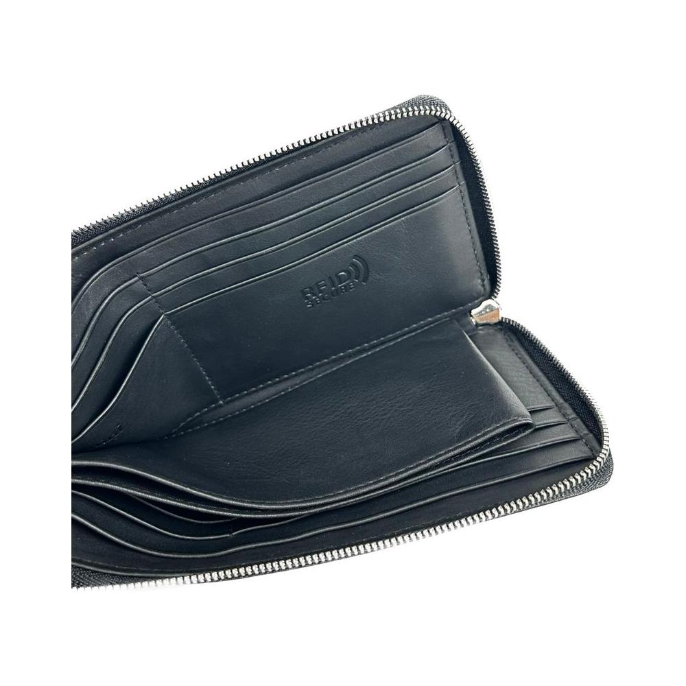 Baldinini Trend Black Leather Wallet
