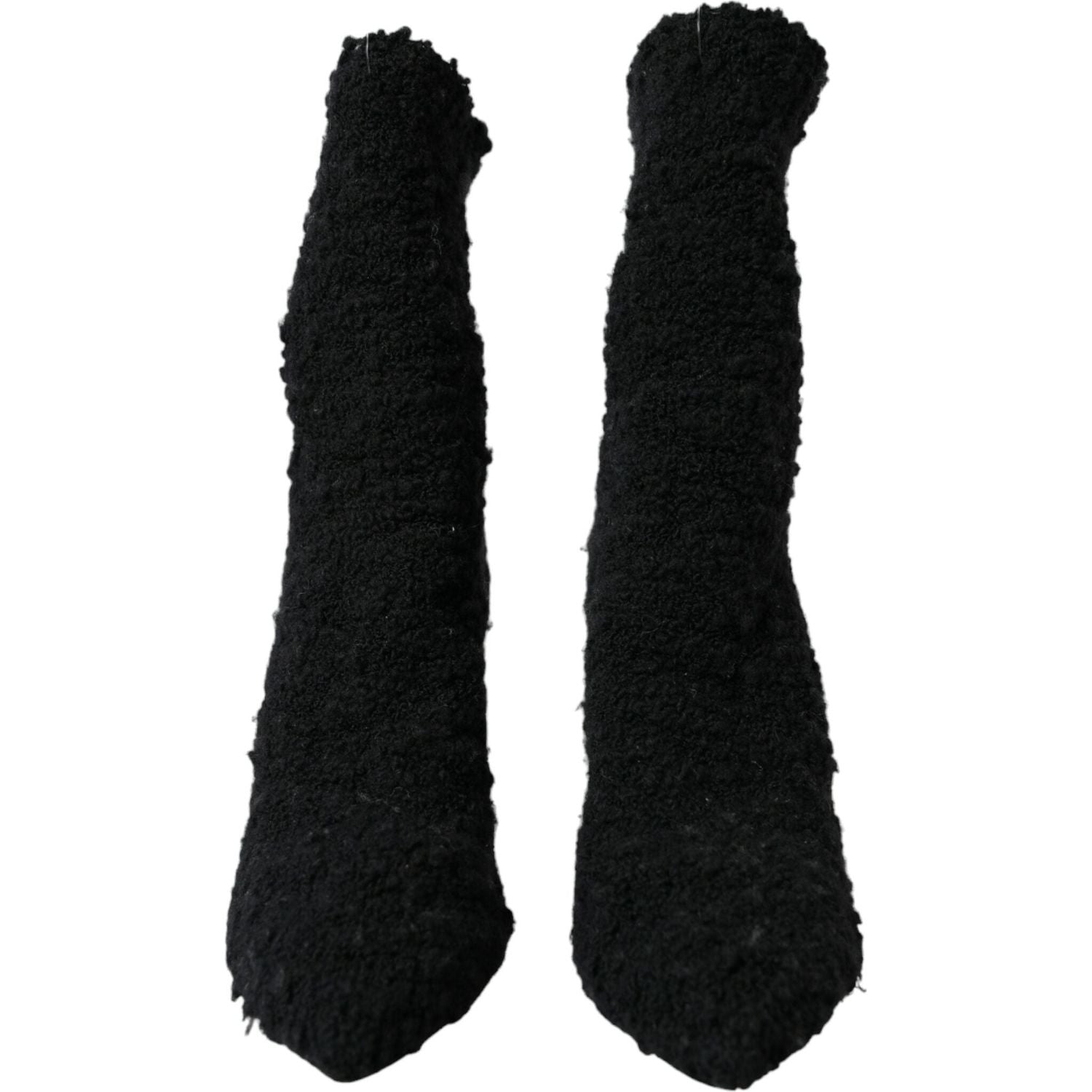 Dolce & Gabbana Black Stiletto Heels Mid Calf Boots Shoes