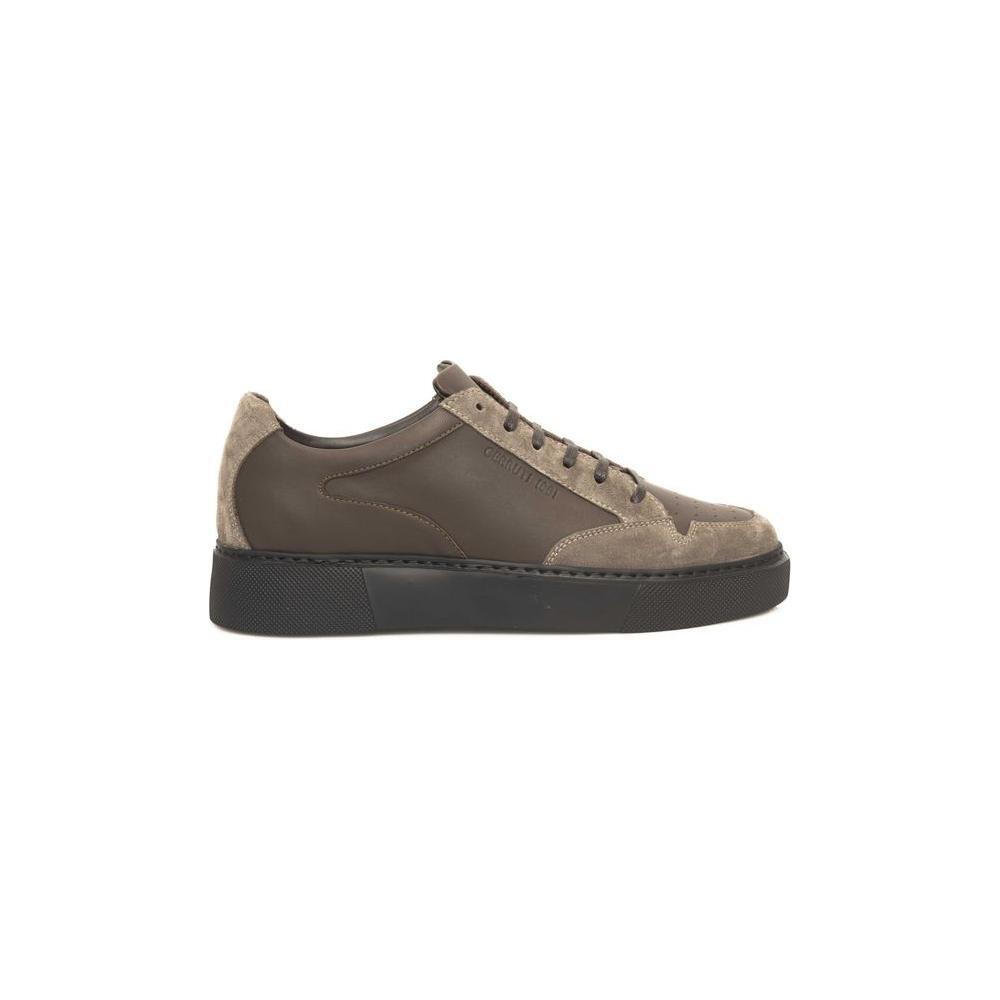 Cerruti 1881 Taupe Cow Leather Sneakers