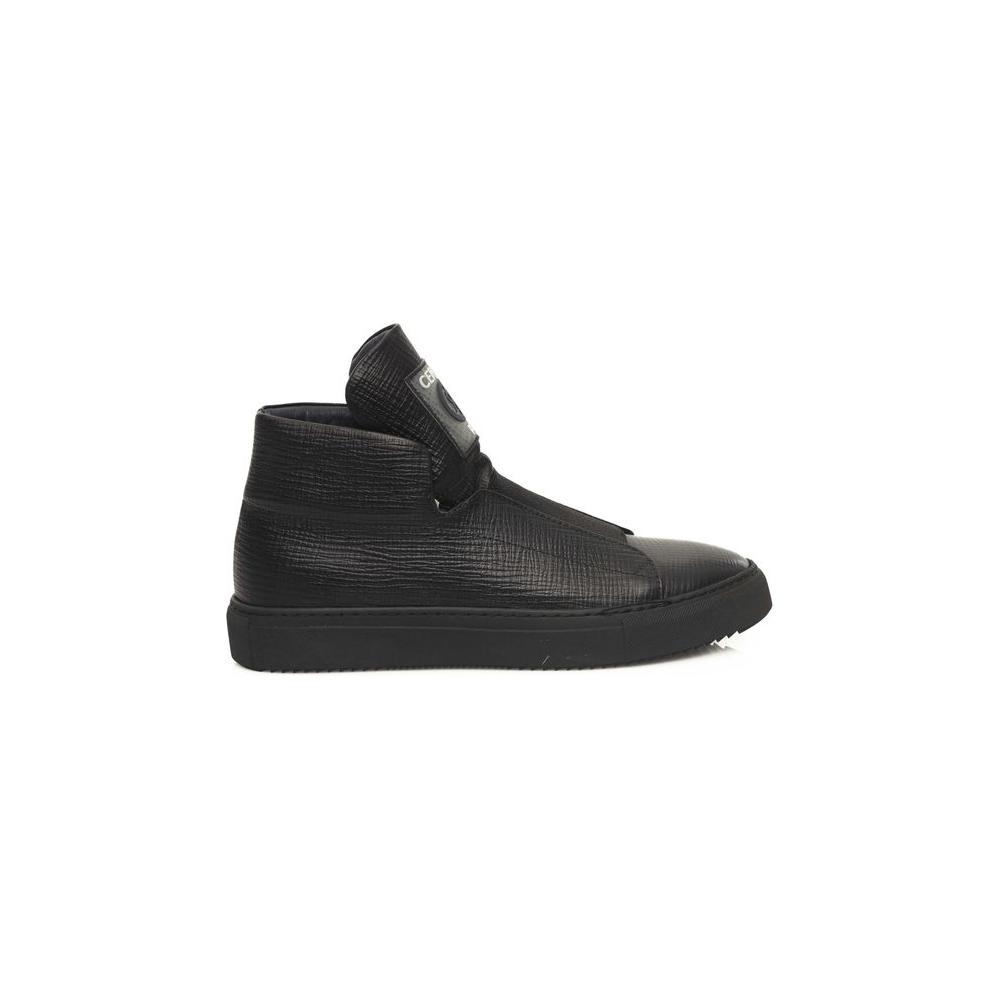 Cerruti 1881 Black Calfskin Sneaker