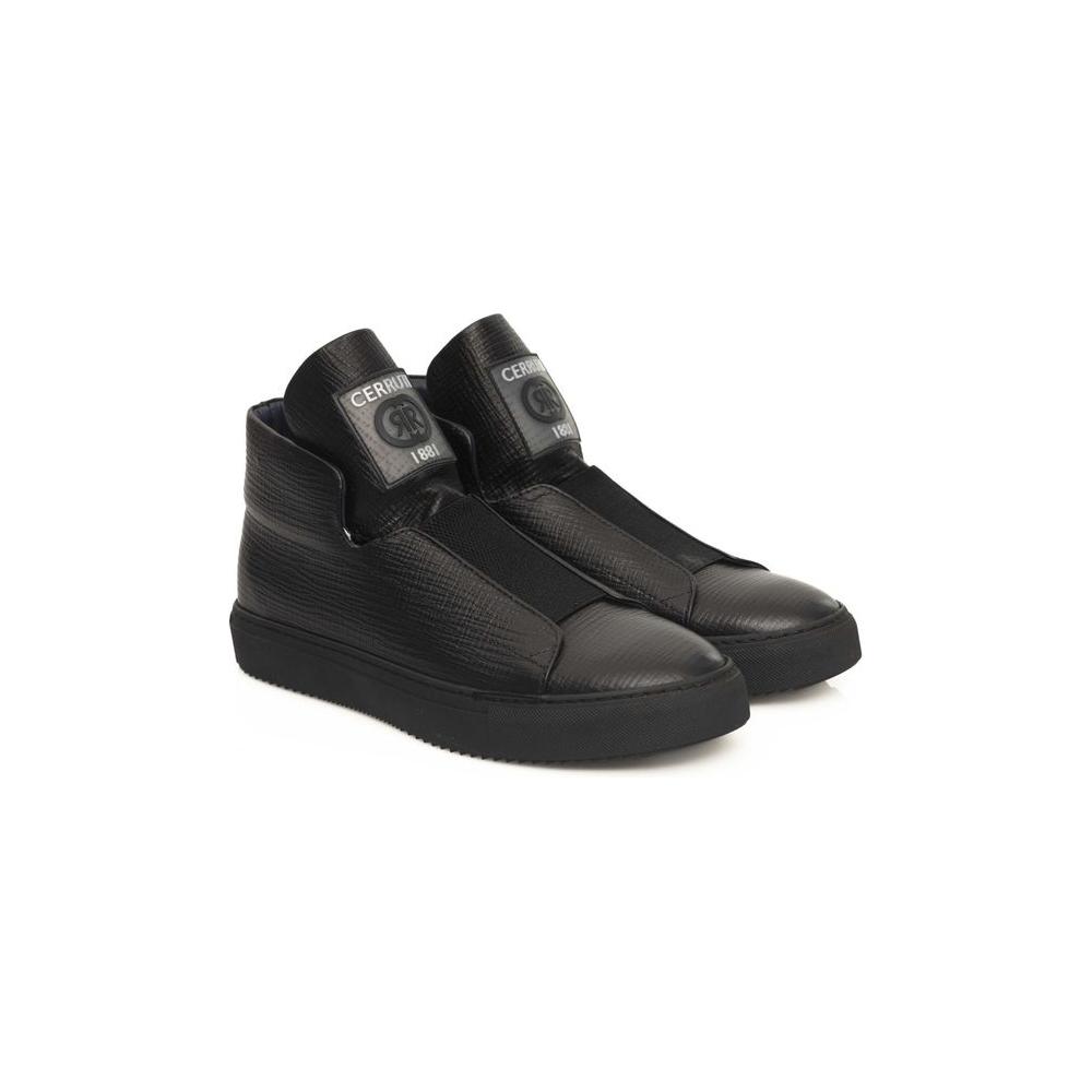 Cerruti 1881 Black Calfskin Sneaker