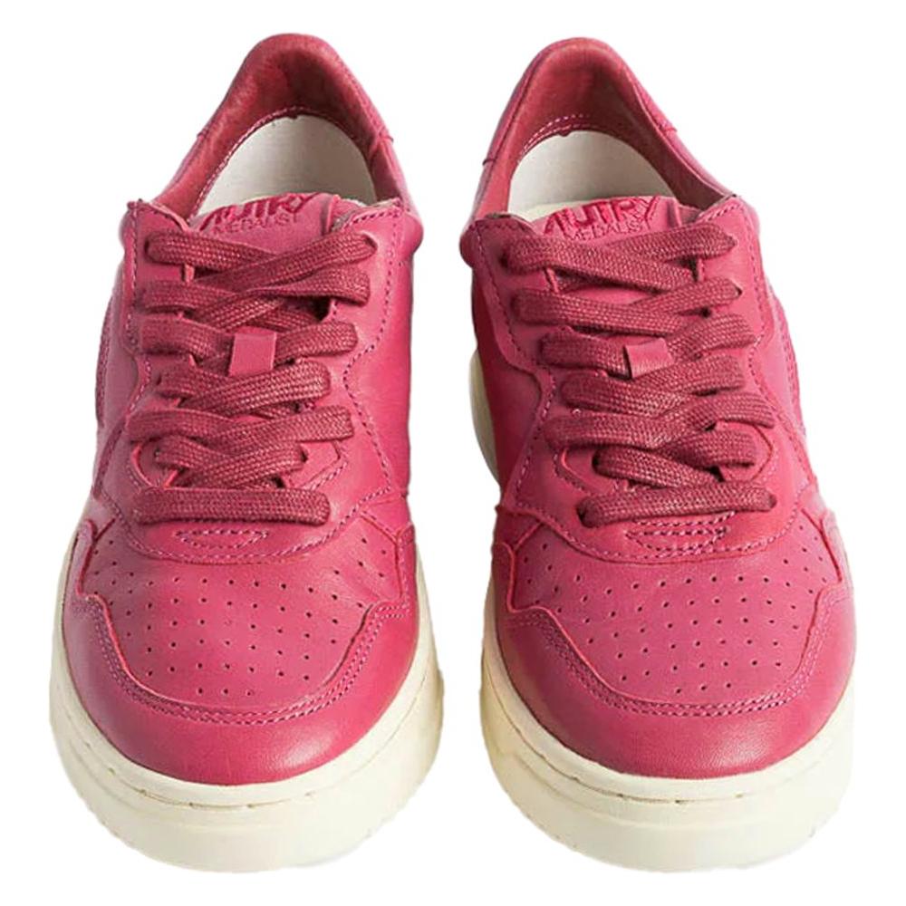 Autry Fuchsia Goatskin Women Sneaker