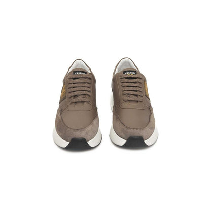 Cerruti 1881 Beige Cowhide Women Sneaker