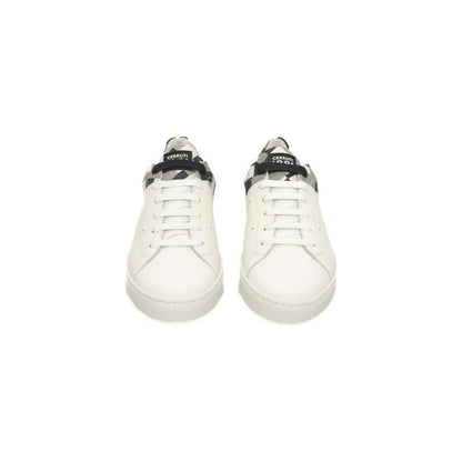 Cerruti 1881 White Calfskin Men Sneaker
