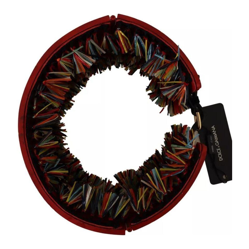 Dolce & Gabbana Multicolor Floral Wide Waist Carretto Belt