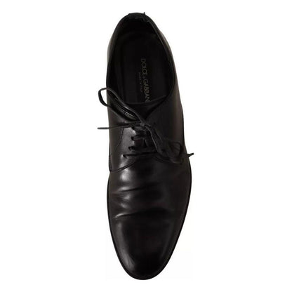 Dolce & Gabbana Black Leather Derby Dress Formal Shoes