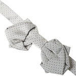 Dolce & Gabbana Gray Silk Adjustable Neck Men Bow Tie Dolce & Gabbana Light Gray