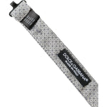 Dolce & Gabbana Gray Silk Adjustable Neck Men Bow Tie Dolce & Gabbana Gray