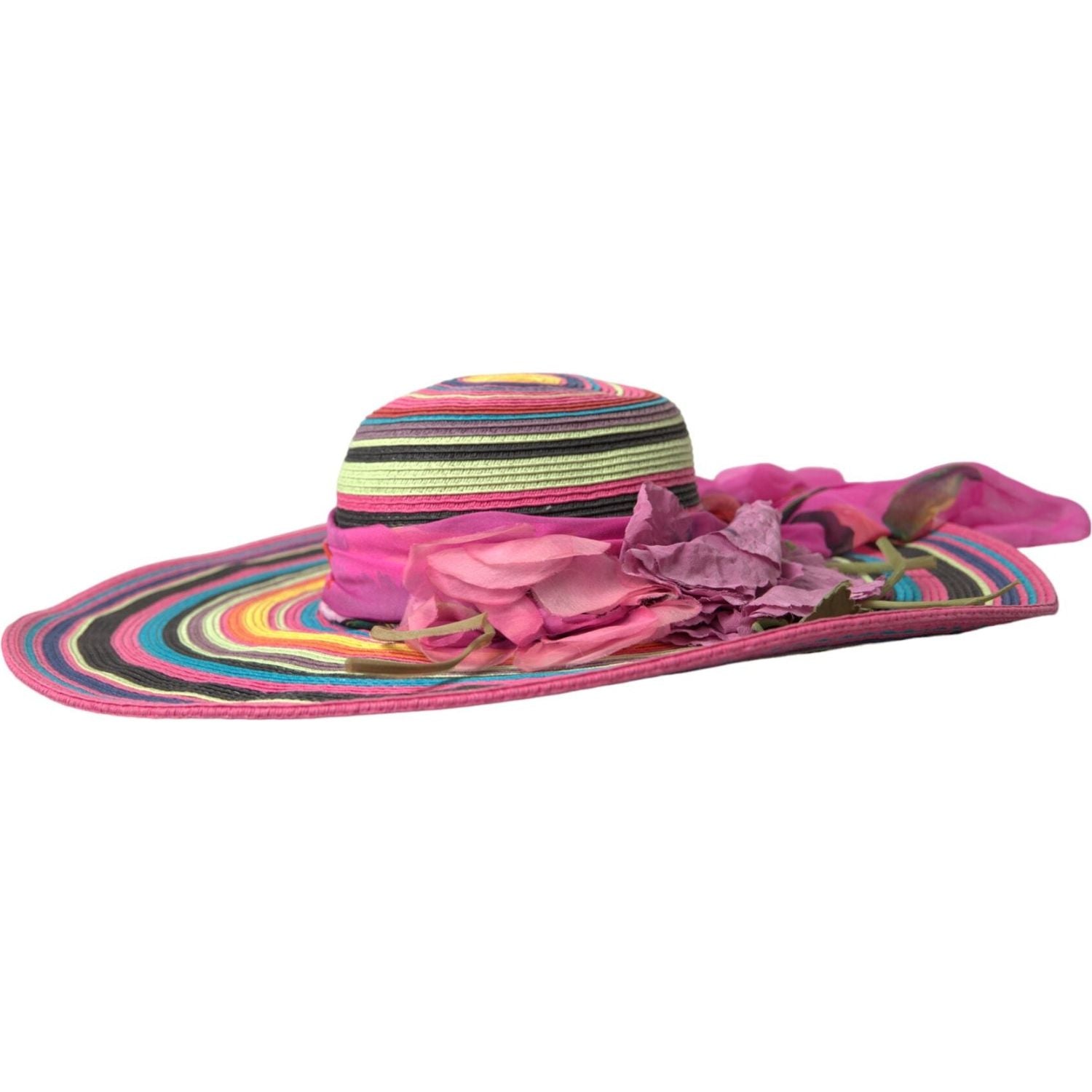 Dolce & Gabbana Multicolor Fantasy Wide Brim Floppy Hat