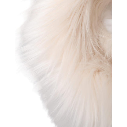 Dolce & Gabbana White Acrylic Fur Womens Bucket Hat