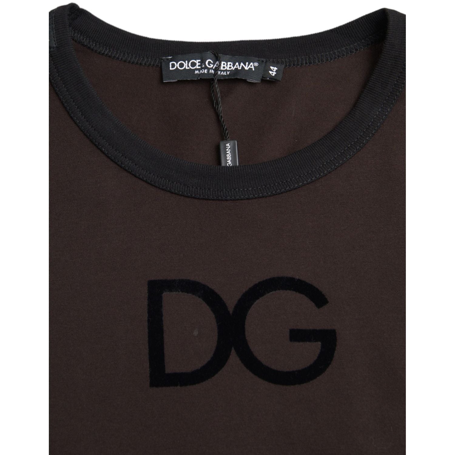Dolce & Gabbana Brown DG Logo Crewneck Pullover Sweater