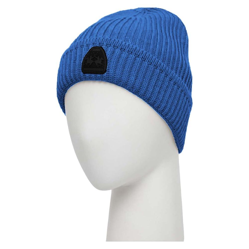 La Martina Blue Polyester Caps Baseball Hat