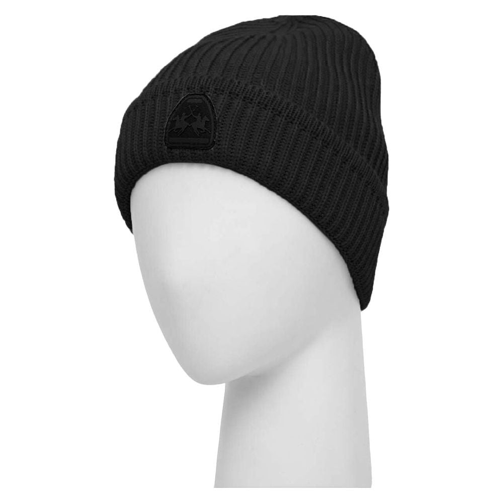 La Martina Black Polyester Caps Baseball Hat