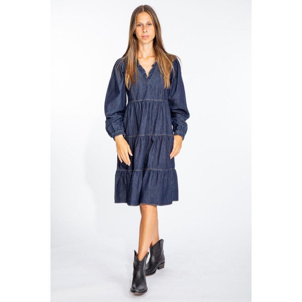 Love Moschino Blue Cotton Dress