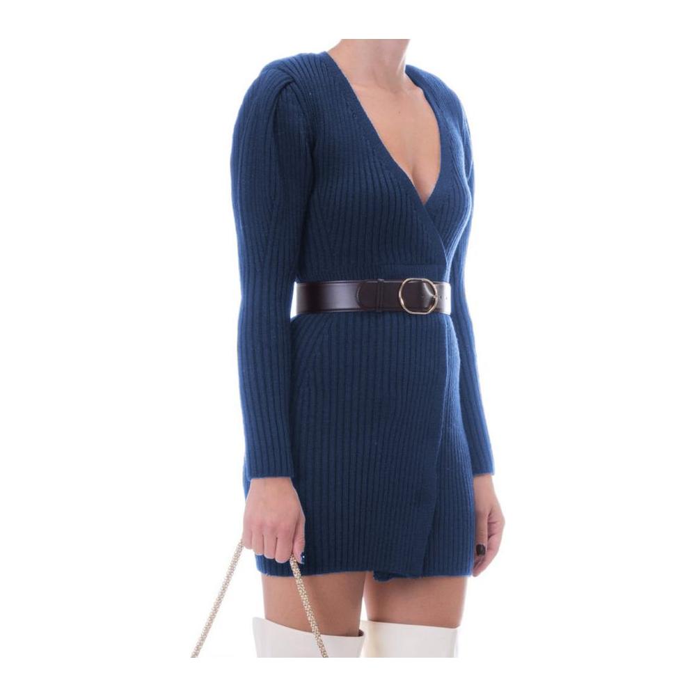 Elisabetta Franchi Blue Wool Dress