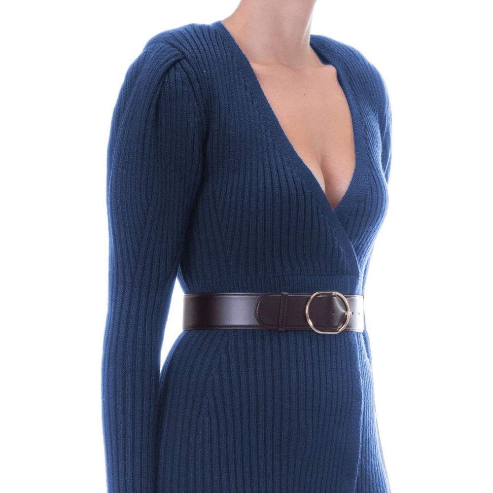 Elisabetta Franchi Blue Wool Dress