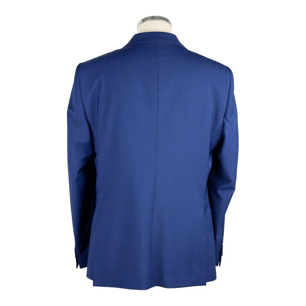 Emilio Romanelli Blue Wool Two-Piece Suit