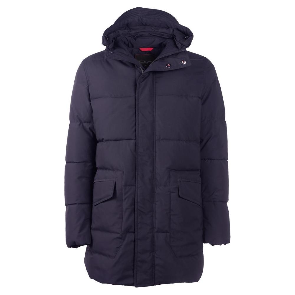 Emilio Romanelli Blue Polyester Men's Jacket