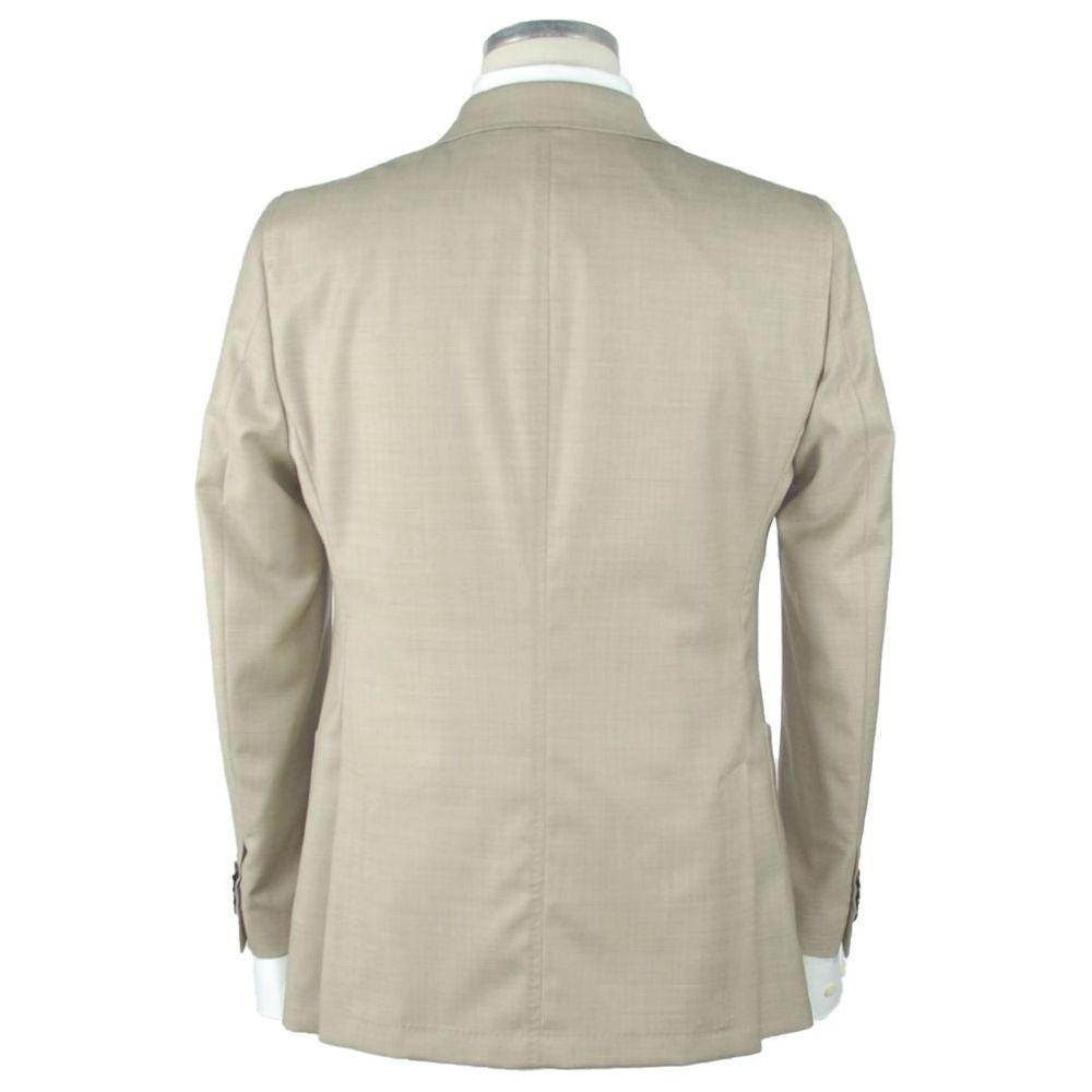 Emilio Romanelli Beige Wool Blazer