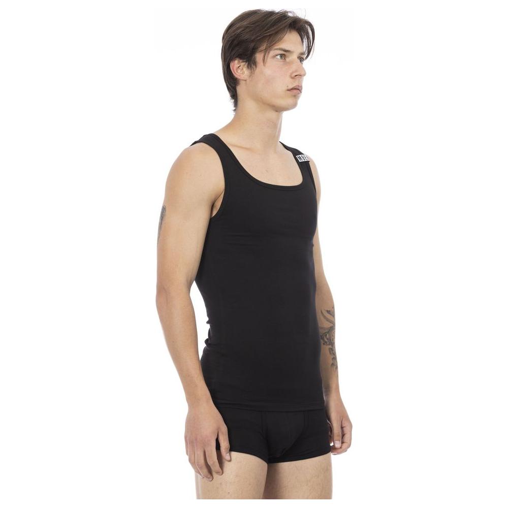 Bikkembergs Black Cotton Men's Tank Top