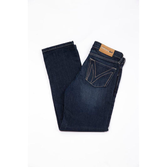 Montana Blu Blue Cotton Jeans Denim