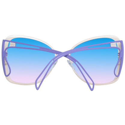 Emilio Pucci Cream Metal Sunglasses