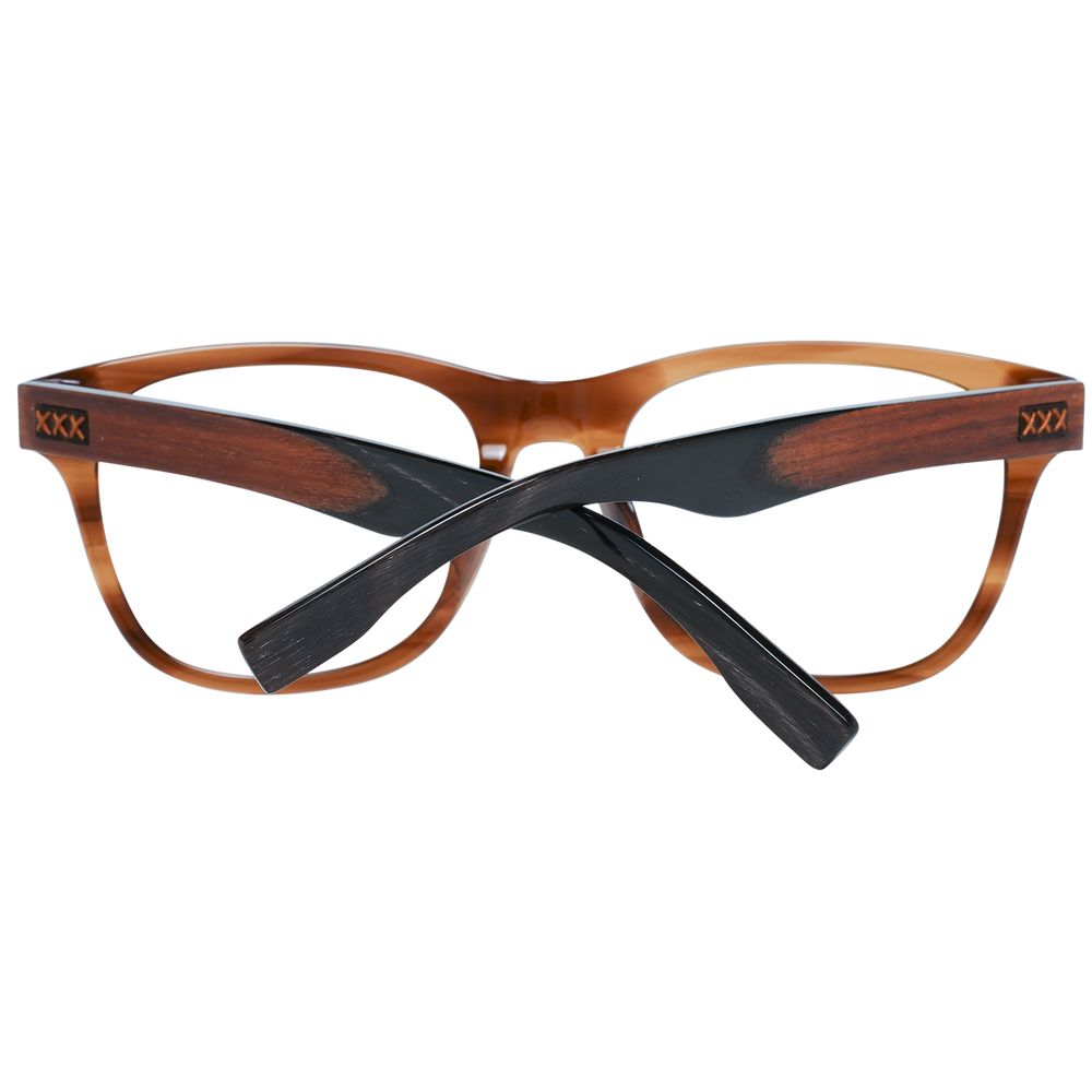 Ermenegildo Zegna Brown Plastic Glasses (Frames)