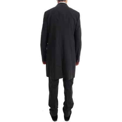 Dolce & Gabbana Gray Wool Stretch 3 Piece Two Button Suit Suit