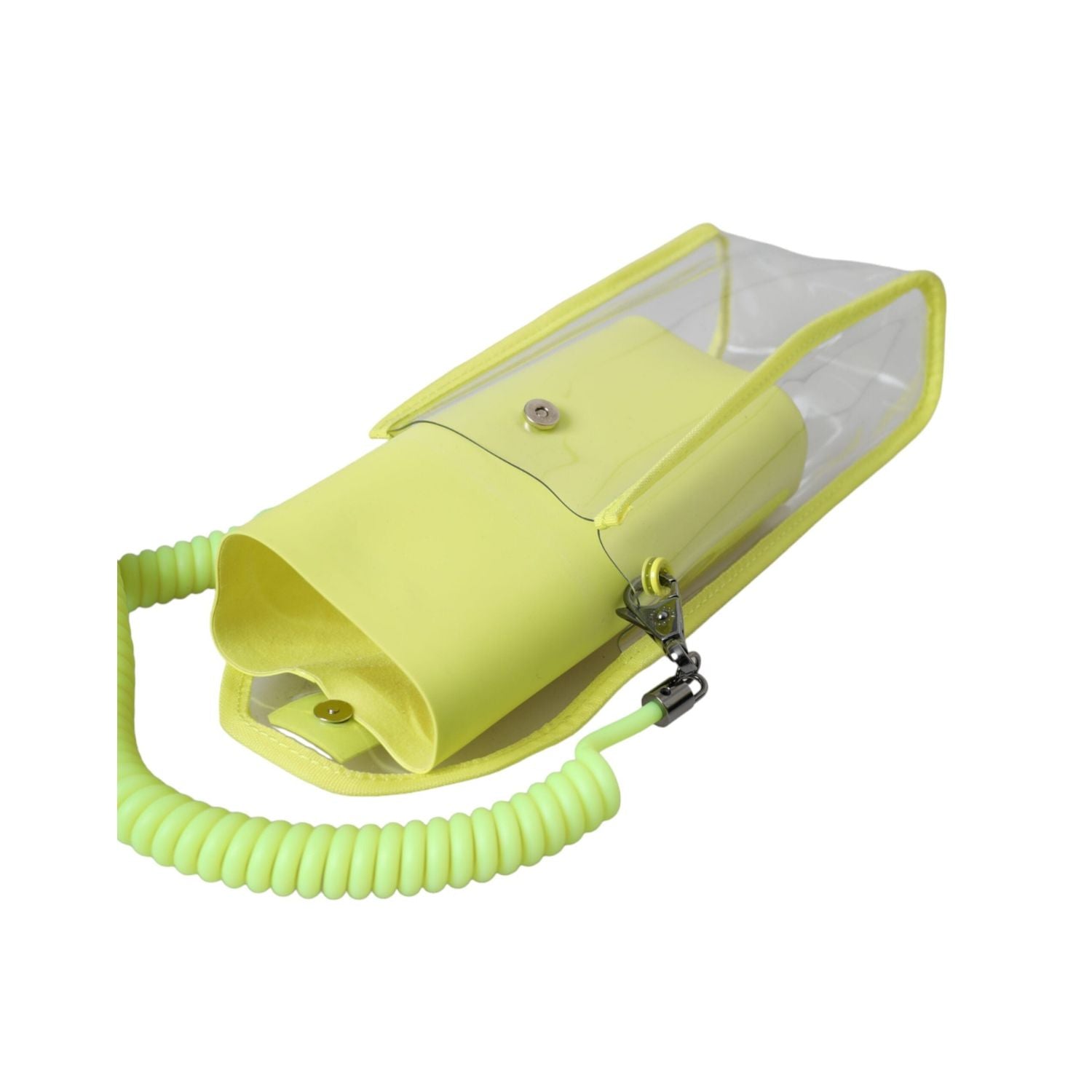 Dolce & Gabbana Yellow Green Plastic DG Logo Neck Strap Cardholder Wallet