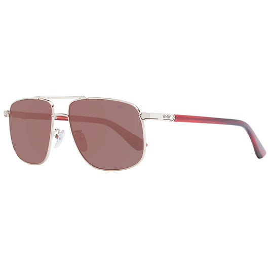BMW Rose Gold Metal Sunglasses