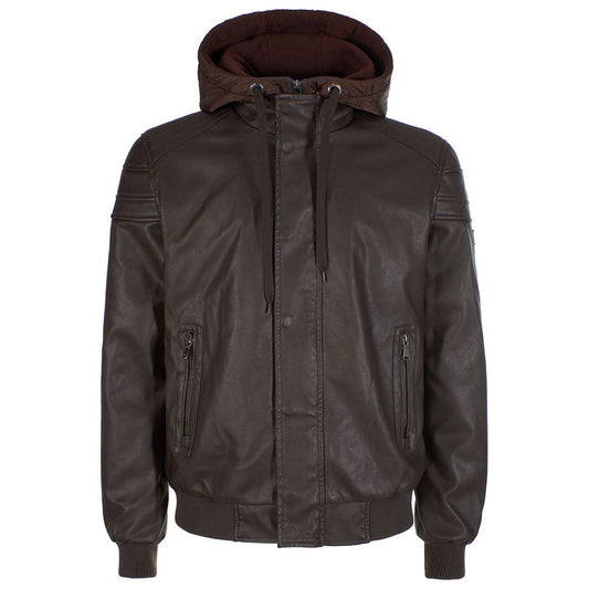 Yes Zee Brown Polyethylene Jacket YE-13674-S