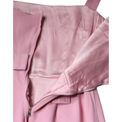 Dolce & Gabbana Pink A-line Flare Viscose Sleeveless Dress