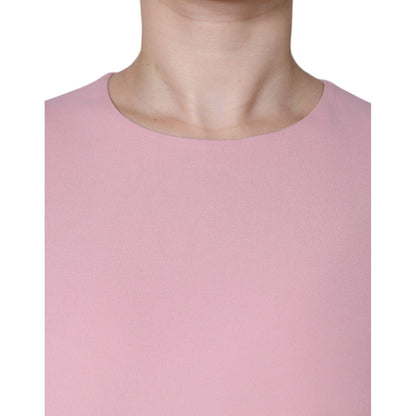 Dolce & Gabbana Pink A-line Viscose 3/4 Sleeves Dress