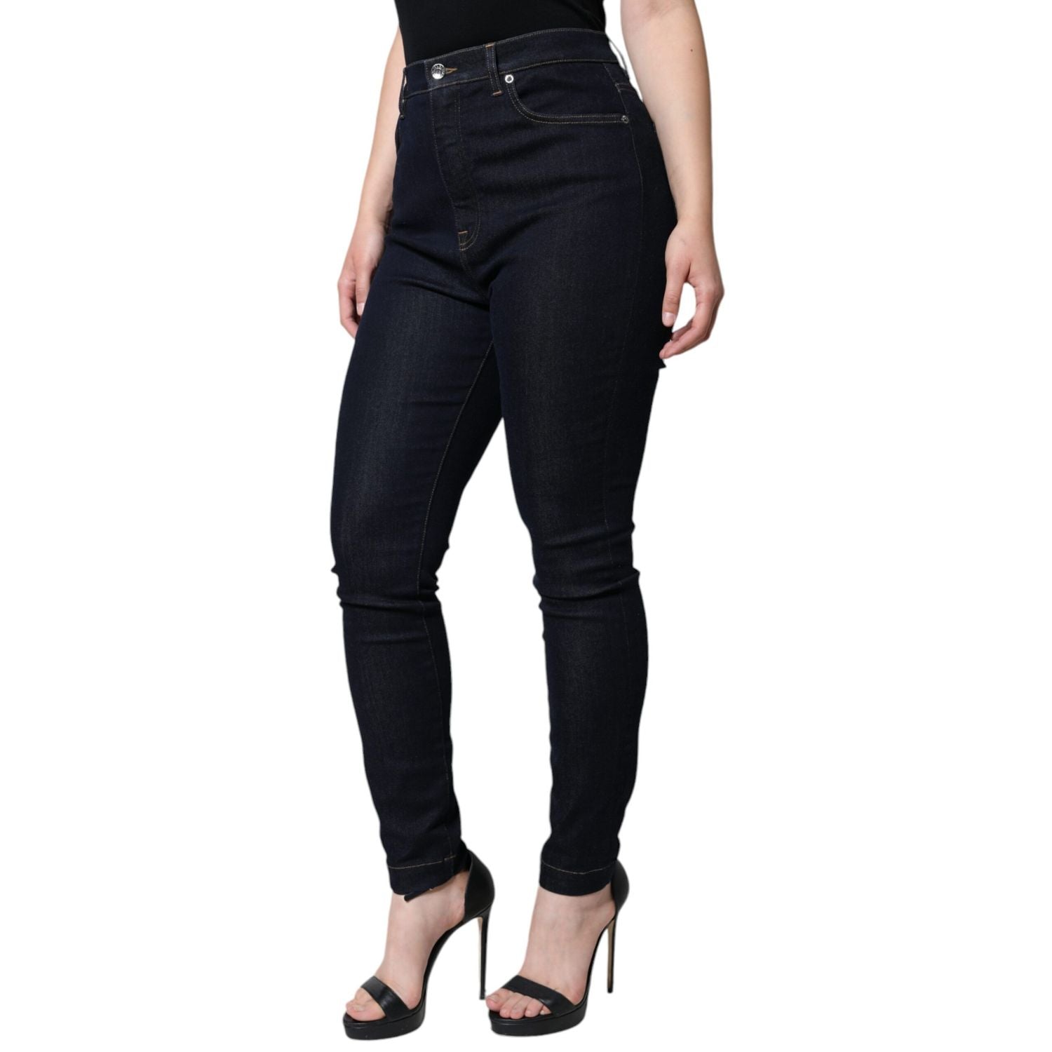 Dolce & Gabbana Black GRACE High Waist Skinny Denim Jeans