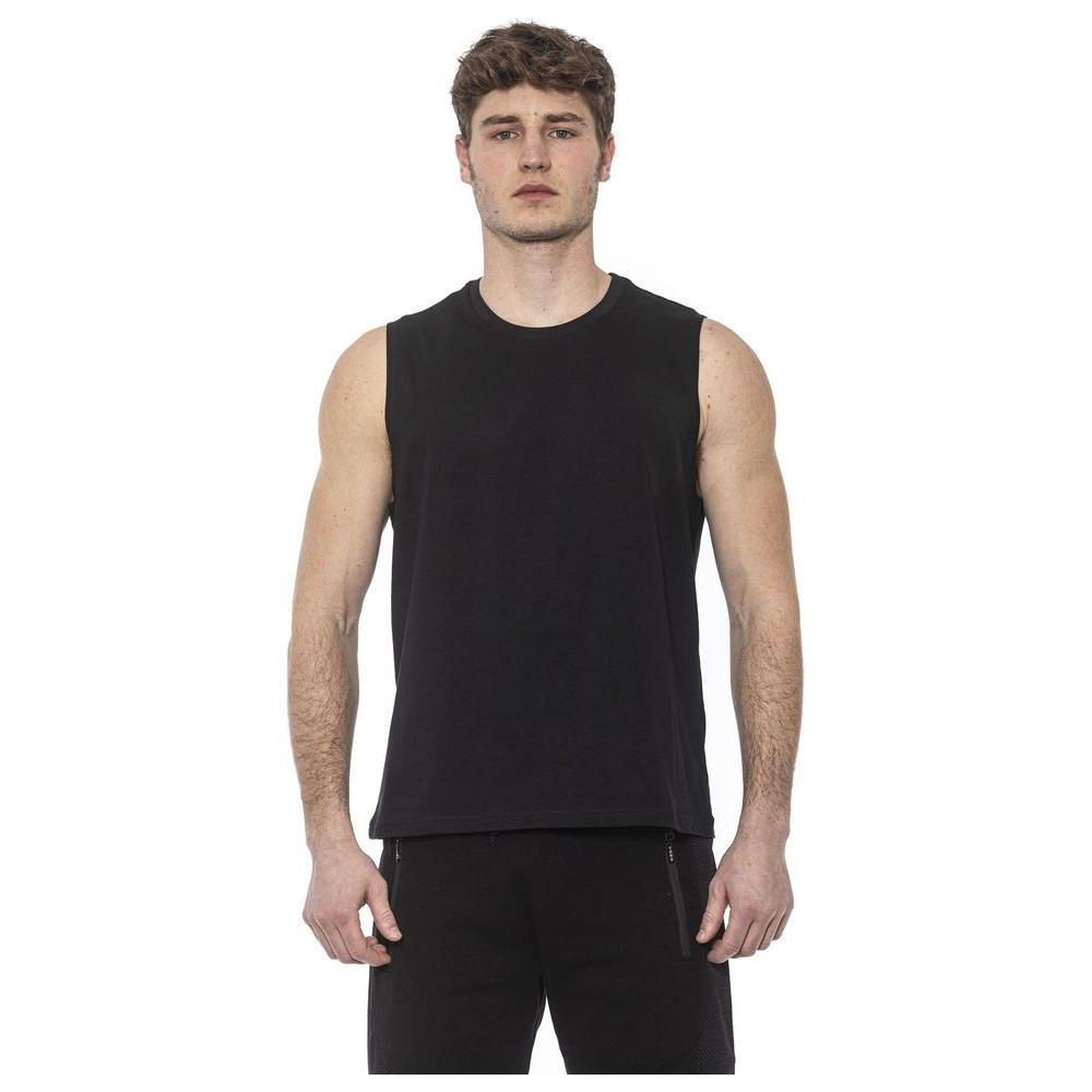 Tond Black Cotton Men Tank Top