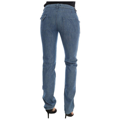 Costume National Blue Wash Cotton Slim Denim Jeans