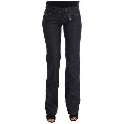 Costume National Dark Blue Cotton Classic Fit Jeans