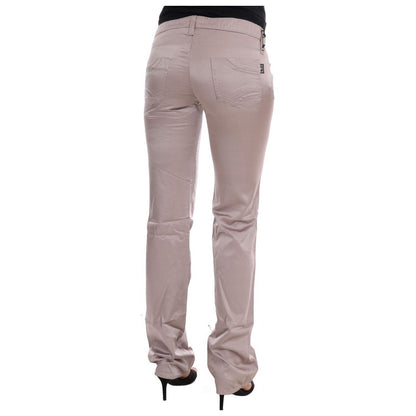 Costume National Beige Cotton Slim Fit Jeans Jeans & Pants
