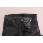 Acht Sleek Gray Slim-Fit Designer Jeans Acht Light Gray