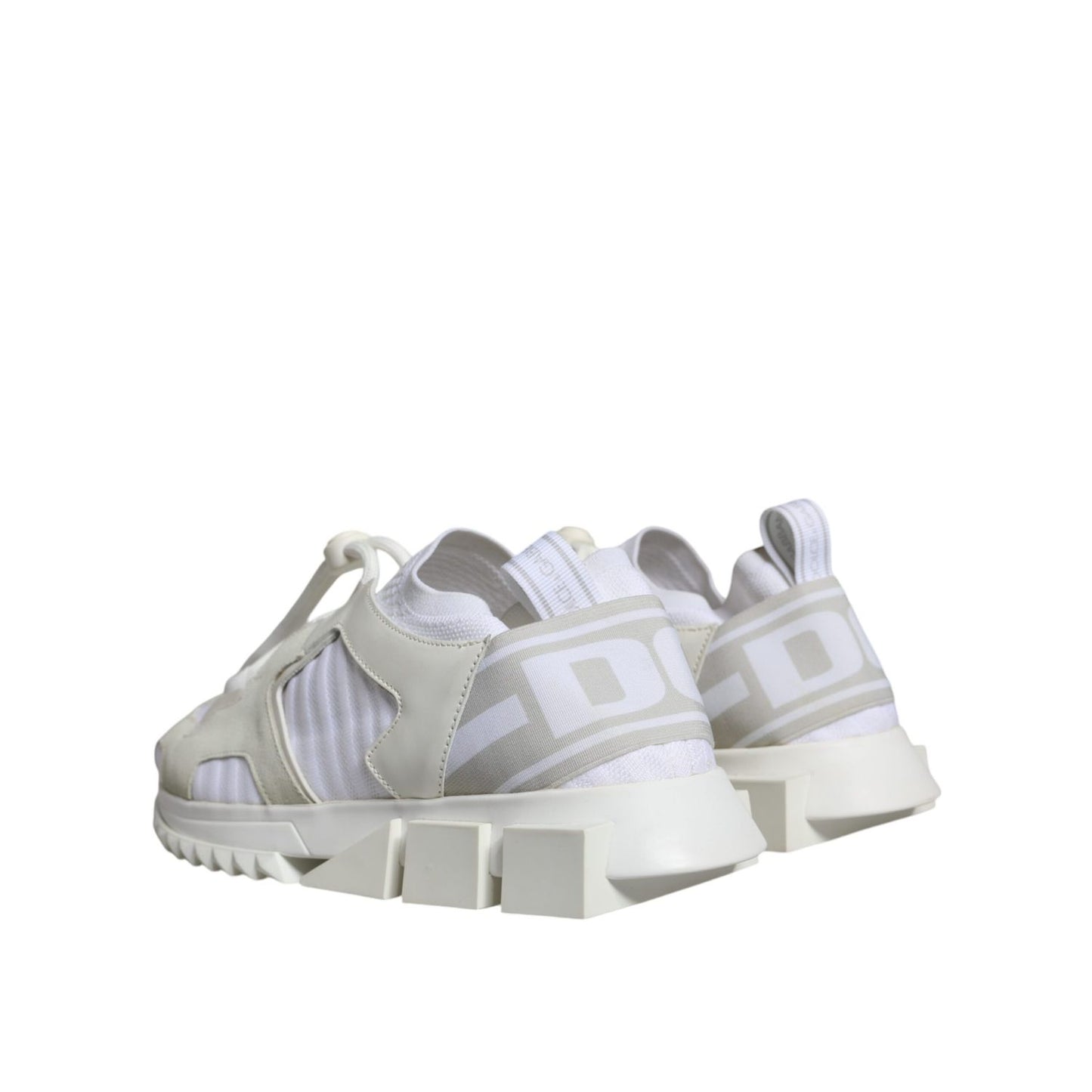 Dolce & Gabbana White Mesh Sorrento Trekking Sneakers Shoes