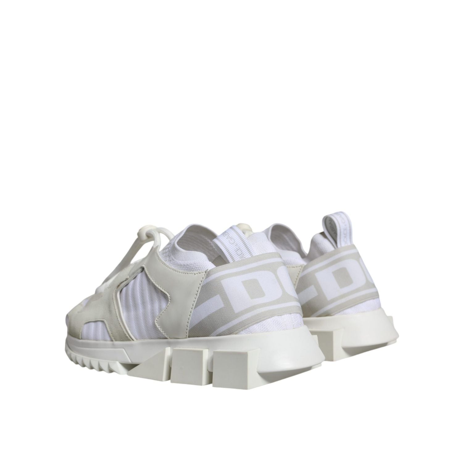 Dolce & Gabbana White Mesh Sorrento Trekking Sneakers Shoes